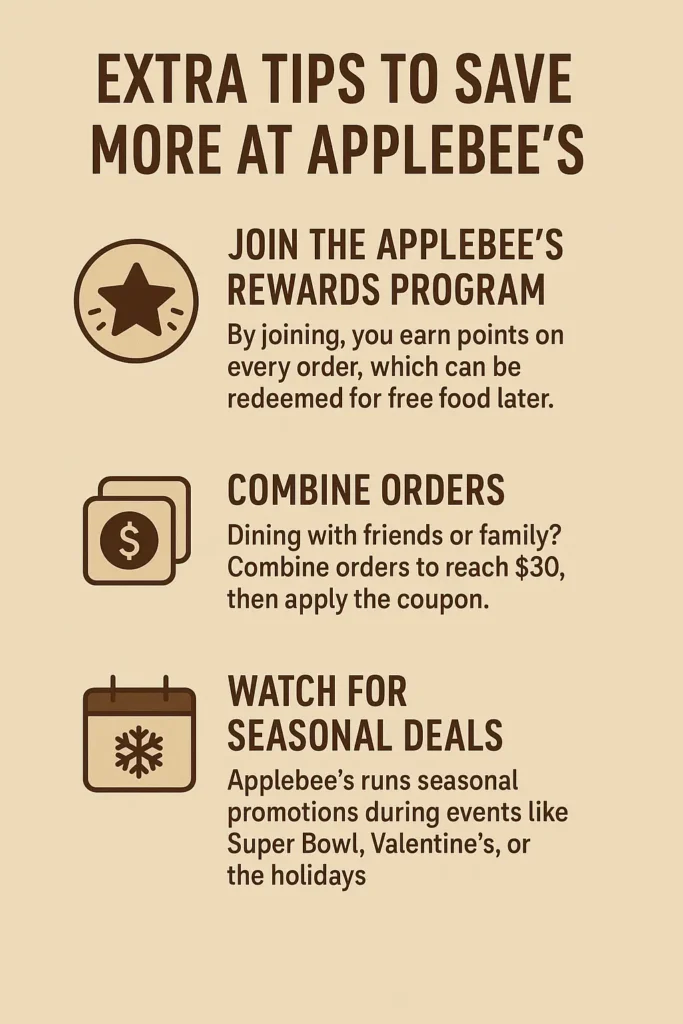 Applebees Coupons $10 Off $30 – Save Big on Your Next Meal! 5 Extra Tips to Save More at Applebee