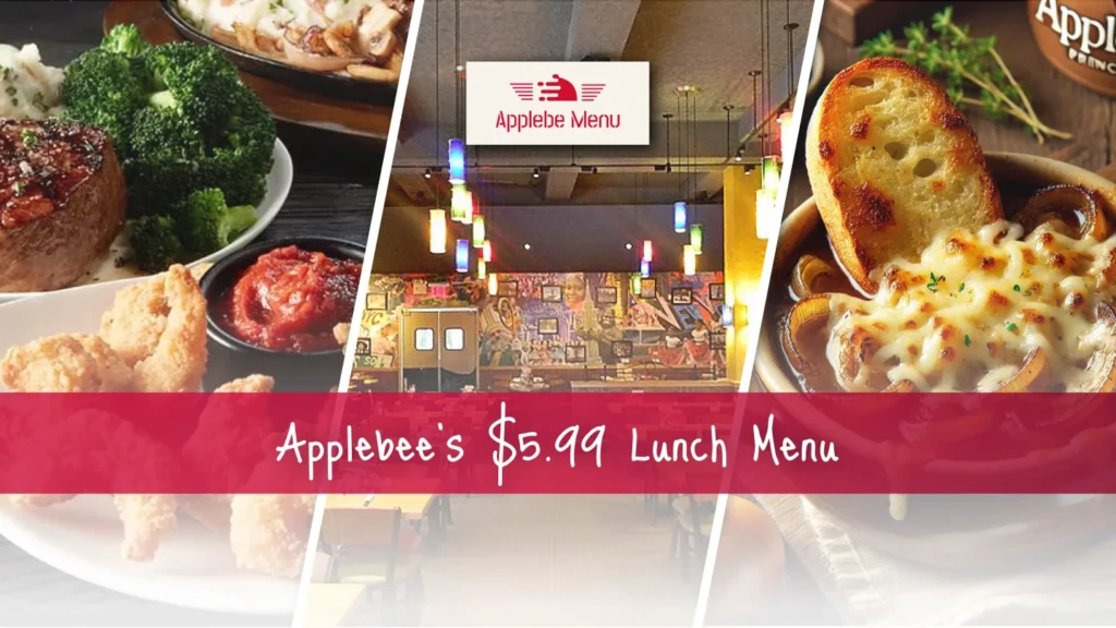 Applebees 5.99 Lunch Menu With Prices