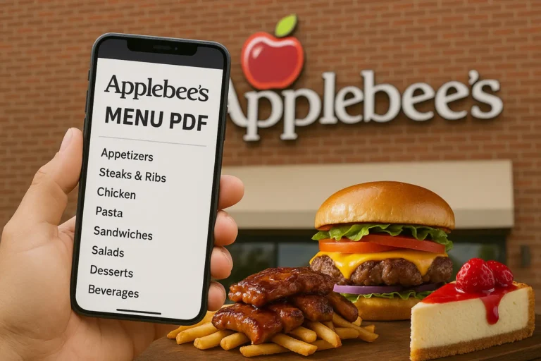 Applebees Menu PDf