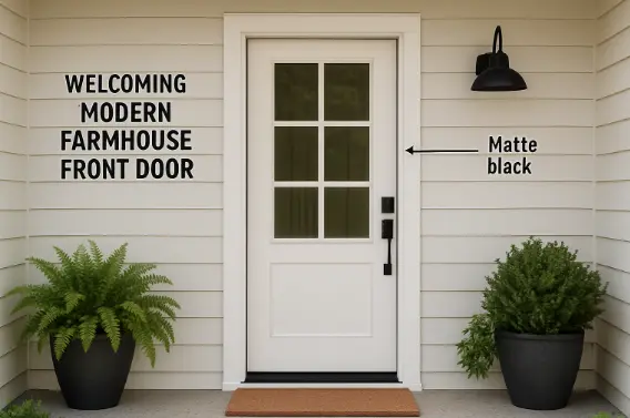 Modern Farmhouse Entry Doors Blending Charm with Today’s Functionality